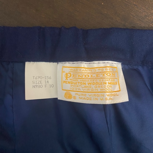 Vintage Pendleton Pure Virgin Wool Skirt - Picture 4 of 5